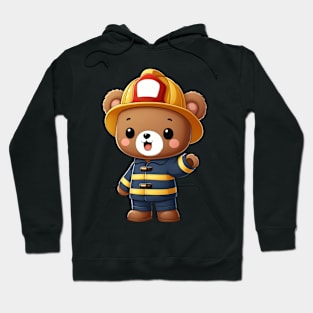 Cute Firefighter Bear Kawaii Hoodie